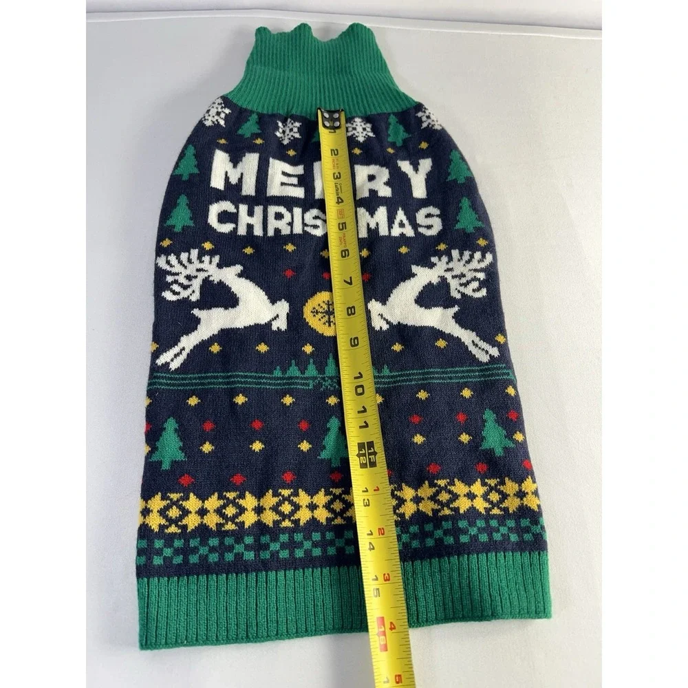 Vehomy Christmas Dog Sweater Xmas Pet Clothes Cat Puppy Turtleneck XL